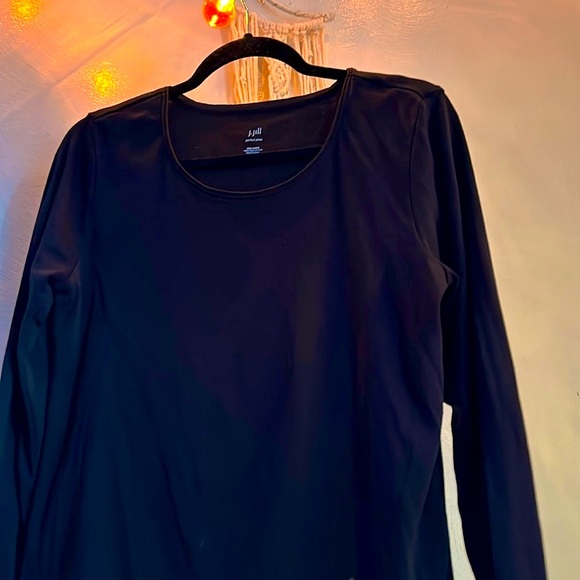 ⭐️NWOT JJILL PERFECT Shirt, Black, M, 100% Pima Cotton, Perfect for Layering 🖤💖 - Picture 6 of 12